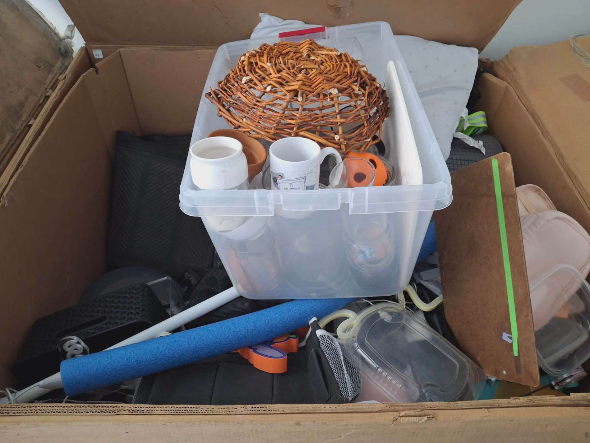 Box of rescued home goods